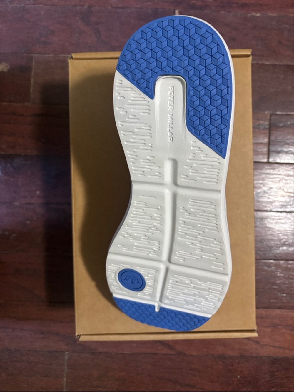Peter Millar White Sneaker with Blue Accents - Picture 3 of 6